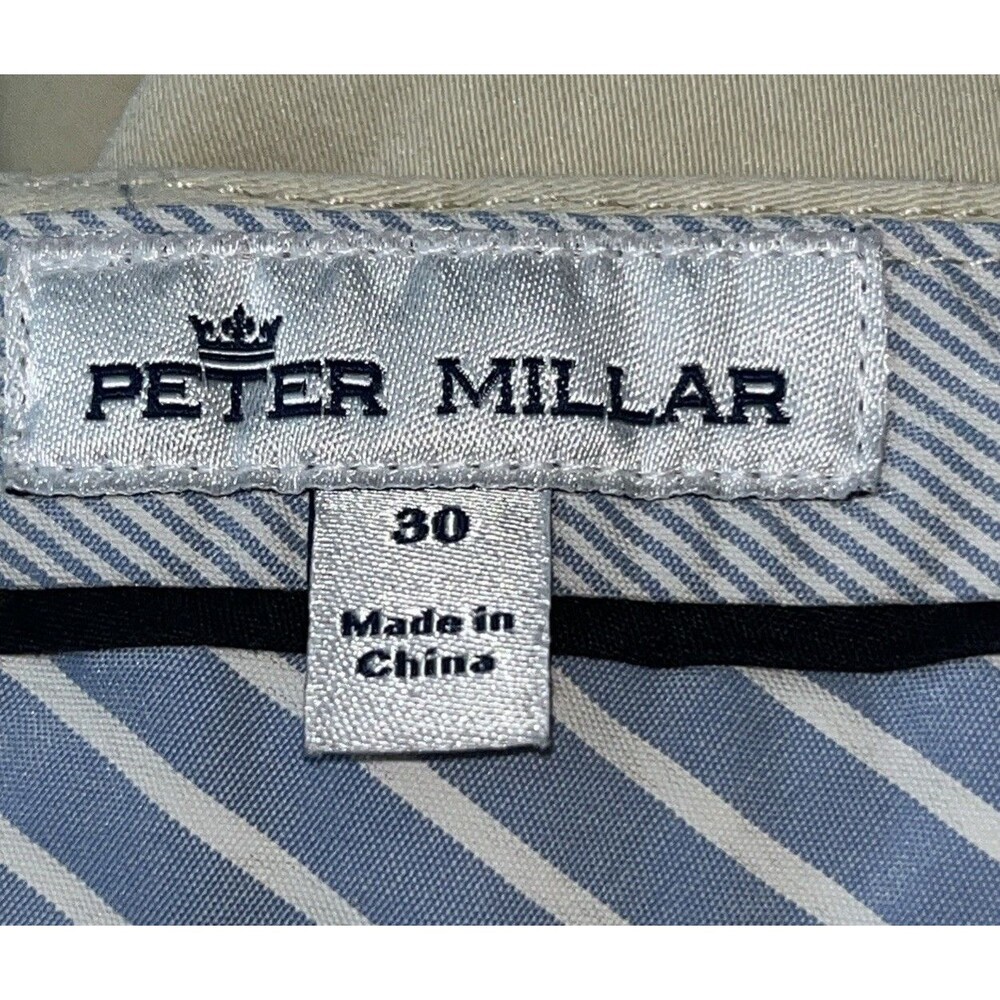 Peter Millar Men’s Ultimate Sateen 5 Pocket Pant MEOB39 Size 30 Khaki Golf - Picture 8 of 10